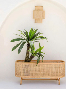 Maceta Herbi Planter, Diseño Innovador, Hecha a Mano con Ratán Natural para Decorar tu Jardín, Fabricada en Vietnam por Mayoristas - Product Image 4