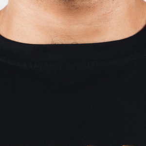 Camiseta Negra de Manga Corta para Hombre, Cómoda, de Algodón Premium, Informal, Elegante, para Gimnasio, Deportiva, Venta al Por Mayor - Product Image 4