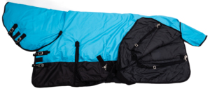 Couverture d'hiver pour cheval 600D Ripstop, imperméable et respirante, avec rembourrage 250 g/m² et cache-cou - Product Image 3