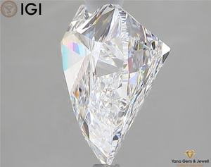 Diseñado para tu amor 5,01 CT. Forma de corazón CVD Diamond Lab Grown VVS2 Clarity F Color IGI Certified 10,97 MM para regalo - Product Image 5