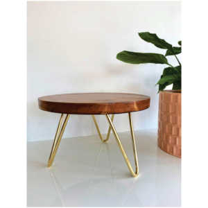 Support à gâteau en bois découpé au laser, écologique, rond, pour cupcakes, style shabby chic, décoration de mariage, présentoir à dessert pour fête - Product Image 6