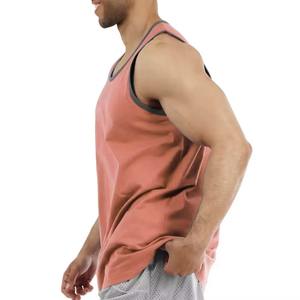 T-shirt sans manches en coton surdimensionné personnalisé pour homme, imprimé à l'écran - Product Image 2