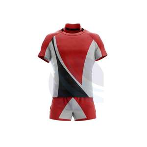Ensembles d'uniformes de rugby pour hommes sur mesure de haute qualité, design premium, respirants, 100 % polyester, vêtements d'équipe de rugby OEM - Product Image 6