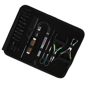 Kit de Herramientas Profesionales de Acero Inoxidable para Extensiones de Cabello con Logotipo Personalizado al por Mayor en Color Negro para Aplicación de Extensiones de Cabello en Salón - Product Image 3