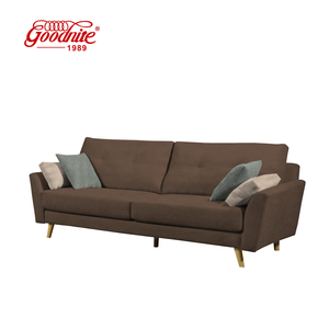 Sofá Seccional Minimalista de Tela Goodnite de 1, 2 y 3 Plazas con Espuma de Alta Densidad para Sala de Estar y Uso en Hoteles - Product Image 1