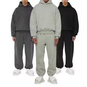 Survêtements décontractés à capuche pour hommes - Couleurs et tailles personnalisées en gros - 100% coton respirant à séchage rapide - Vêtements de sport pour le jogging - Product Image 1
