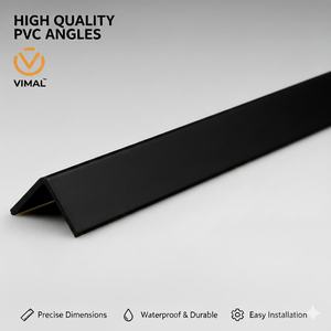 Protector de Esquinas en L de PVC Industrial para Baño, Cocina y Escaleras, Protección de Bordes de Pared, Perfil Duradero e Impermeable - Product Image 1