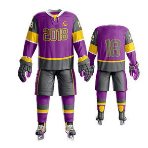 Uniforme de hockey sur glace au design haut de gamme, durable et confortable, parfait pour l'entraînement et la pratique. - Product Image 1