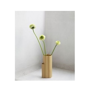 Modern Dual Tube Metal Flower Vase Set Gold Finish Minimalist Tabletop Decor <b>Tall</b> and Short Cylinder Vase Elegant wedding <b>table</b> - Product Image 4