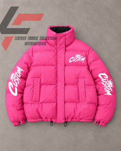 Vestes matelassées personnalisées de haute qualité, réversibles et grandes tailles, chaudes et confortables pour l'hiver, coupe-vent. - Product Image 5