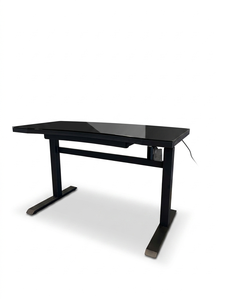 Small Space <b>Adjustable</b> Desk Convertible Glass Top Sit Stand Desk Compact Home Office <b>Table</b> Made in Vietnam OEM ODM - Product Image 1