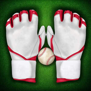Guantes de Béisbol y Sóftbol Americanos Personalizados de Cuero Genuino con Absorción de Impactos, los Mejores Guantes de Bateo para Adultos que No Muerden, con Logotipo Personalizado en la Muñeca - Product Image 2