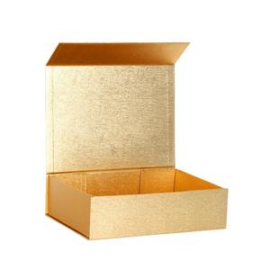 Caja de Regalo Rígida de Alta Gama, Rectangular, con Papel Metalizado al Vacío con Lámina Dorada, Logotipo Personalizado, Estampado en Caliente, Embalaje Artesanal - Product Image 2