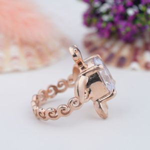 925 Sterling <b>Silver</b> <b>Small</b> Cute Animal Crab Shape Rings Rose Gold Plated Cubic <b>Stud</b> ring Fashion Jewelry for Women - Product Image 4