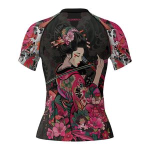 เสื้อแรชการ์ดสั่งทำพิเศษ OEM สำหรับทุกเพศ ป้องกันรังสียูวี 50 สำหรับกีฬาทางน้ำ ระบายอากาศได้ดี ผลิตจากโพลีเอสเตอร์แบบซับลิเมชั่น ขายส่งจากโรงงาน OEM - Product Image 5