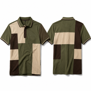 Camiseta de Punto de Manga Corta con Logotipo Frontal Transpirable para Hombre AERO, Corte Regular, Estilo Casual, Azul, Negro, Blanco - Product Image 1