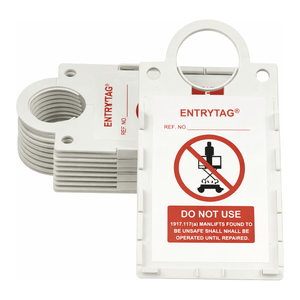 Support de signalisation réutilisable en plastique Brady ENTRYTAG 11,25 x 6 po pour l'inspection des équipements - Product Image 3