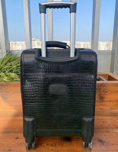 Maleta hecha a mano de cuero genuino de grano completo de gran capacidad con 4 ruedas giratorias, venta al por mayor, bolsas de equipaje de viaje de cuero de vaca - Product Image 4