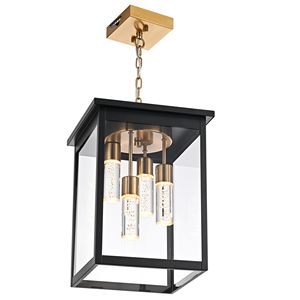 Luminaire suspendu extérieur intégré LED 5CCT de grande taille avec ampoules pour véranda, patio, cour, jardin - Product Image 3