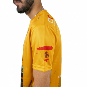 Camiseta Sublimada para Hombre, Ligera, Transpirable, de Poliéster/Algodón, Tejido de Punto, Manga Corta, Personalizable, de Alta Calidad - Product Image 3