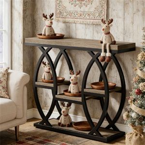 Strong and Steady <b>Console</b> <b>Table</b> with Storage Rack for Use As a <b>Sofa</b> <b>Table</b> or Entrance <b>Table</b> - Product Image 2