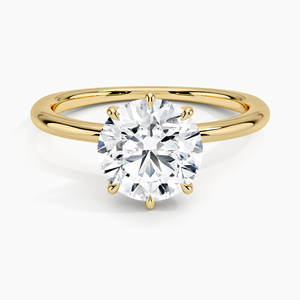 Freesia Six-Prong <b>Solitaire</b> Engagement <b>Ring</b> - Product Image 1