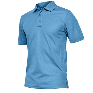 T-shirts pour hommes en polyester/coton 100% brillant, tricoté, respirant, séchage rapide, personnalisable avec logo OEM - Product Image 4