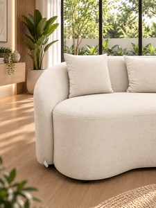 Sofá Curvo Cello Ivory de Emerald Sofa, Sofá Redondo Moderno y Contemporáneo para Sala de Estar o Estudio, Fabricante de Sofás con Tela Personalizada - Product Image 5