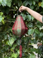 Décoration de lanterne en soie de bambou vietnamien prix le moins cher de l'usine du Vietnam/lanterne en soie vietnamienne de haute qualité