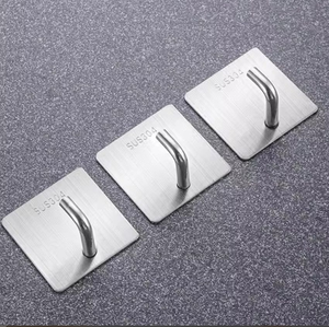 Ganchos y Soportes Metálicos - Ganchos de Pared, Soporte para Esponjas, Ganchos Adhesivos, Ganchos Autoadhesivos, Ganchos Auxiliares para Almacenamiento en el Hogar - Product Image 3