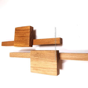 Tiradores largos de madera de roble, diseño moderno y elegante, tiradores de muebles de cocina ecológicos, reacondicionamiento cómodo, FWE-0026 - Product Image 1