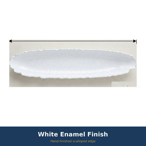 Bandeja de Servicio Ovalada Moderna de Metal Martillado, Ecológica y Duradera, con Diseño de Recogedor de Alimentos de Aluminio para Decoración del Hogar - Product Image 4