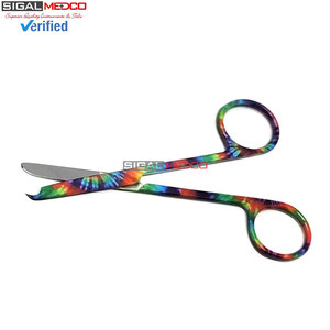 Tijeras de Sutura Manuales de 4.5 Pulgadas con Punta en Forma de Gancho, Instrumento Quirúrgico Reutilizable de Acero Inoxidable para Retirar Suturas, con Certificación CE - Product Image 6