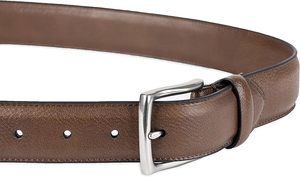 Ceintures en cuir de vachette véritable élégantes pour hommes, vente en gros, options de logo personnalisé avec boucle en alliage, style formel tendance OEM - Product Image 3