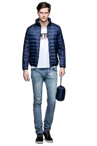 Ultra <b>Light</b> Thin 90% <b>Duck</b> Down Jacket for Men New Autumn Winter Collection. Stand Collar Outerwear Coat in S-3XL Canvas Fabric - Product Image 6