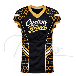 8Panel American Football Jersey Customized Color Short Breathable Quick Dry 100% Polyester Custom Logo High Quality Low Price - Product Image 1