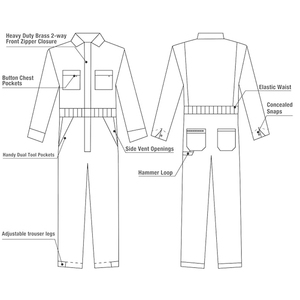 Vêtements de travail avec bandes réfléchissantes, combinaison de travail, uniforme de soudage, combinaison résistante à l'usure, uniforme de travail en soie - Product Image 4