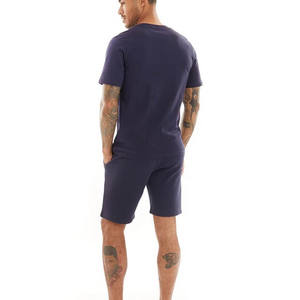 Conjunto Deportivo Casual para Hombre, Talla Grande, Otoño, Transpirable, Secado Rápido, 100% Algodón, Camiseta de Manga Corta y Pantalones Cortos a la Moda - Product Image 3