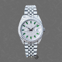 <strong>Best</strong> <strong>Selling</strong> <strong>Luxury</strong> <strong>Men's</strong> Fashion Business Stainless Steel Quartz Dial <strong>Watch</strong> Iced Moissanite Diamond Glass 20mm Band 41MM <strong>Watch</strong>
