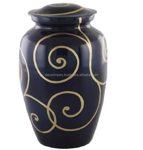 Urne funéraire saisonnière préférée Urne moderne au design simple Produit commémoratif digne Urne de repos final en aluminium de haute qualité - Product Image 1