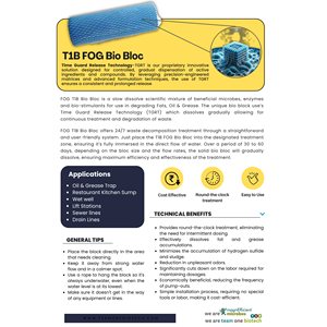 Trampa de grasa Limpiador comercial BioBloc para la reducción de residuos orgánicos Solución ecológica - Product Image 4