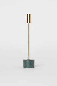 <b>Slim</b> Gold Metal Candle Holder Tall Candlestick Minimalist Decorative Home Decor <b>Table</b> Centerpiece Elegant Style - Product Image 3