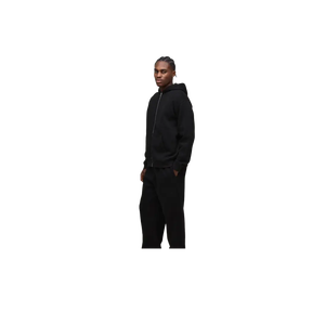 <b>Men's</b> Oversized Zipper Hoodie Solid Color Cotton Fleece Casual <b>Pullover</b> Autumn Style Pocket Design Oversized Fit - Product Image 1