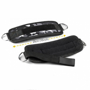 Correas de tobillo de neopreno de alta calidad y color personalizado para levantamiento de pesas y entrenamiento, talla grande, ajustables, transpirables y con soporte. - Product Image 6