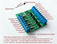 Module de circuit d'amplification/transistor à effet de champ MOSFET à 4 canaux / Module de commande avec isolation optocoupleur à 4 canaux DC