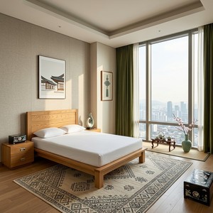 Juego de Dormitorio de 3 Piezas con Cama de Madera de Pino Personalizada, Diseño Moderno y Duradero, con Elegante Mesa de Noche - Product Image 3
