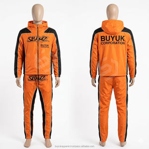 Ensemble de survêtement coupe-vent imprimé délavé style streetwear, avec logo personnalisé, respirant, séchage rapide, léger, pour le sport - Product Image 6