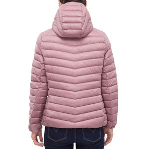 Nouvelle arrivée, manteau d'hiver rembourré pour femme, court, en tricot, imperméable, respirant, en polyester, avec fermeture éclair sur le devant, parka - Product Image 2