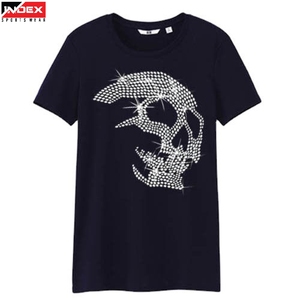 T-shirt homme en coton à strass USA, design scintillant, luxe abordable, tendance streetwear, mode - Product Image 1