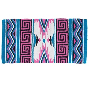 Tapis de selle à motifs pour l'équitation, couverture tressée pour chevaux, tapis d'entraînement pour l'écurie, selle en cuir pour le barrel, fabrication en gros - Product Image 6